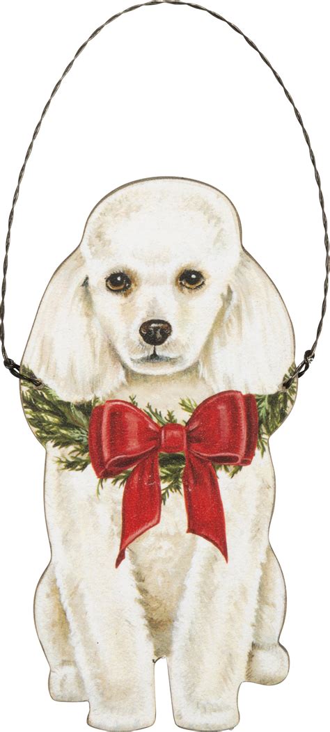 Poodle Christmas Ornament | Primitives By Kathy