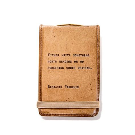 Small Leather Journal | Famous Author Quote | Sugarboo & Co– City Home