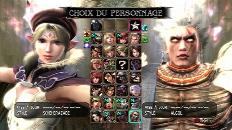 Soul Calibur 4 Character List