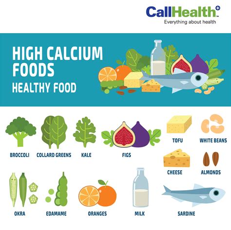 Calcium Rich Foods Chart