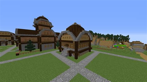 Round Roof Village 1.20/1.19.2/1.19.1/1.19/1.18/1.17.1/1.17/Forge/Fabric projects minecraft