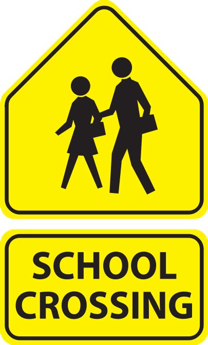 School Crossing Signs - Openclipart