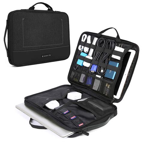 BAGSMART Laptop Sleeve Case with Electronics Accessories Organiser Section Compatible for 13-15 ...
