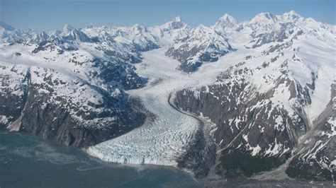 A shot of Margerie Glacier and Mount Fairweather