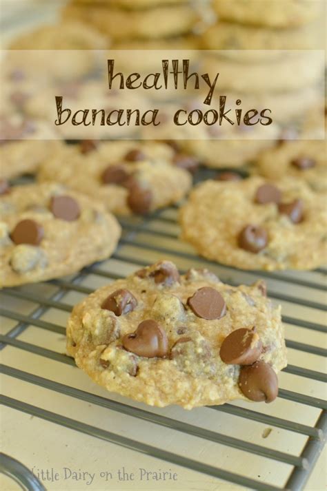 Healthy Chocolate Chip Banana Cookies - Little Dairy On the Prairie