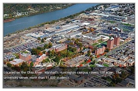 Aerial view of the Marshall University campus | Aerial view, University ...