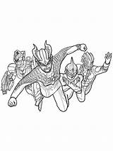 Ultraman Coloring Pages sketch template