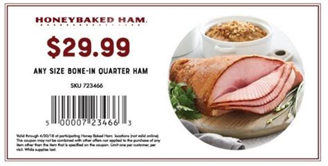 HoneyBaked Ham Coupon Codes and HoneyBaked Ham Printable Coupons | Honey baked ham coupons ...