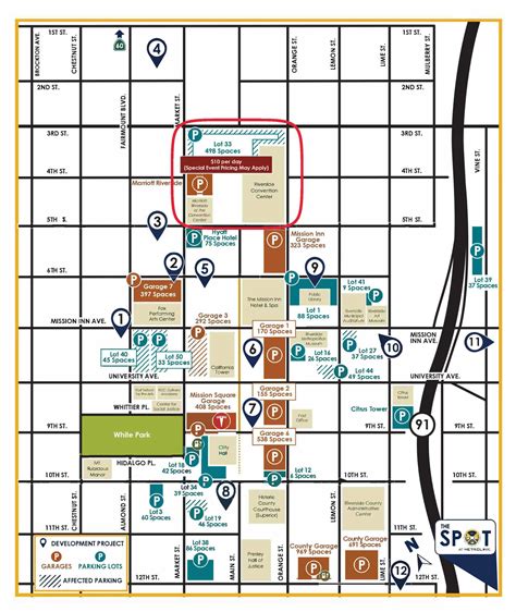 Downtown Riverside Parking Map – 2023 Annual Meeting