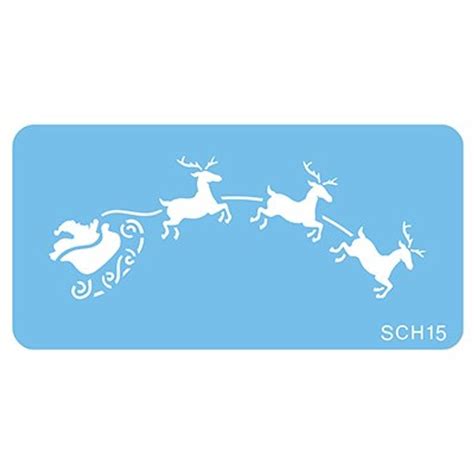 RedManShop | SANTA SLEIGH STENCIL 60X155MM