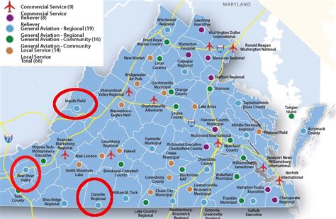 Virginia Airports Complete Information — Maps and Travel Information