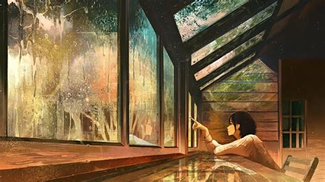 Anime, Girl, Lonely, Raining, 4K, #4.3113 Wallpaper