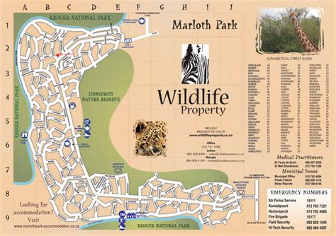 Marloth Park Map - Kruger National Park • mappery