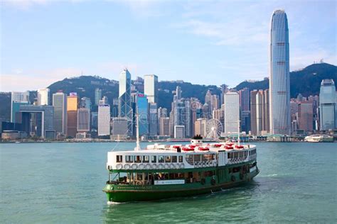 Hong Kong ferry editorial image. Image of fast, boat - 130684480