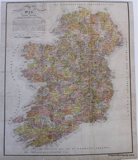 Clans of Ancient Ireland Print - Reproduction - – Maps of Antiquity