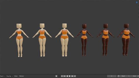 Galaxy on Twitter: "more body types for the game im working on because every kind of body is ...