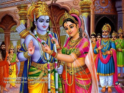 Lord Rama and Sita Marriage Wallpaper | Lord rama images, Rama image, Sita ram