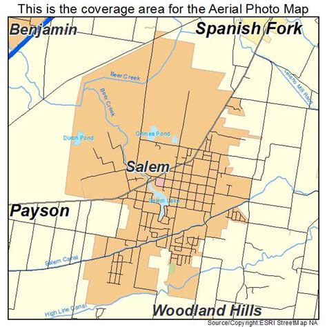 Aerial Photography Map of Salem, UT Utah