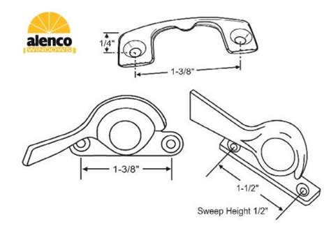 Alenco Window Replacement Hardware Parts | Locks Lifts Cranks | All Window Door Parts Group