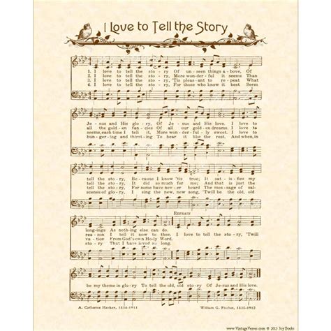 I LOVE to Tell the STORY Hymn Wall Art Christian Home & | Etsy