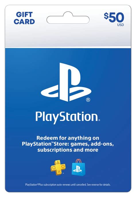 Amazon.com: Sony Playstation Gift Card $50 : Video Games