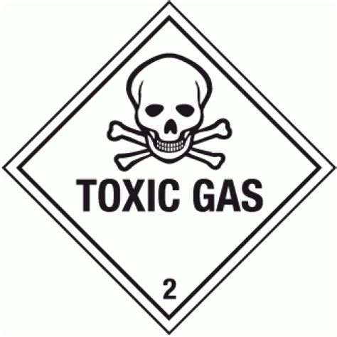 Toxic gas sign