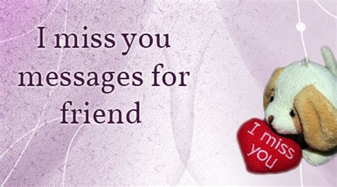 I Miss you Messages for Friend