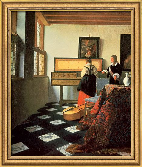 Buy Picture "The Music Lesson" (1662/64), framed by Jan Vermeer van Delft | ars mundi