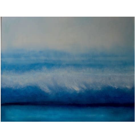 Big Blue Wave Painting at 1stdibs