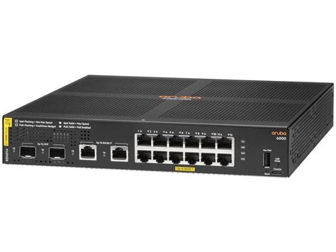 HPE Aruba CX 6000 R8N89A#ABA Aruba CX 6000 12G Class4 PoE 2G/2SFP 139W Switch - Walmart.com