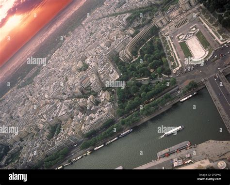 Aerial view on Paris Stock Photo - Alamy