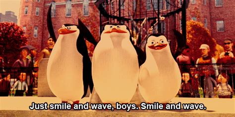 penguins of madagascar | Penguins of madagascar, Smile and wave, Funny pictures with captions