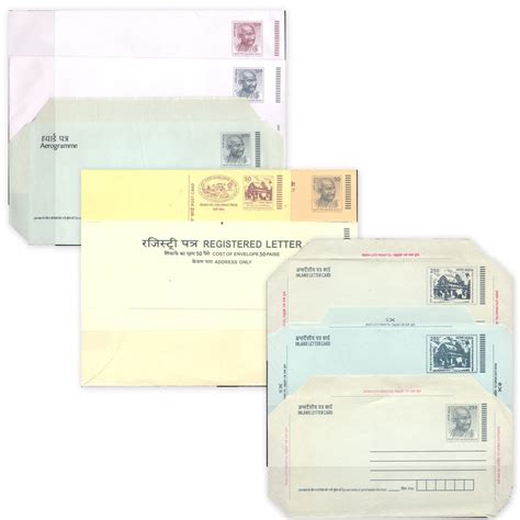 2007 Set of 9 different Postal Stationery Envelopes, Aerogramme, Post ...