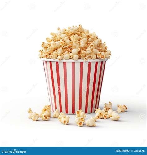 Popcorn Bucket on Transparent Background. AI Stock Image - Image of graphic, kernels: 287262221