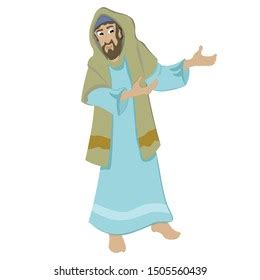 Vector Illustration Moses Illustration Christian Character Stock Vector ...