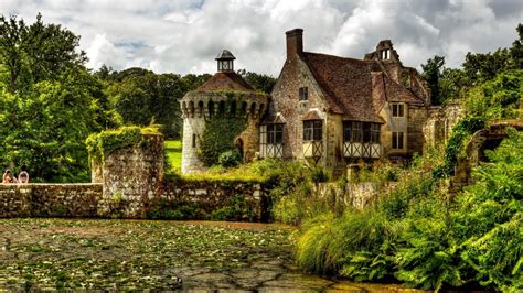 Hintergrundbilder : 1920x1080 px, die Architektur, Ziegelsteine, Wolken, Paar, England, Wald ...