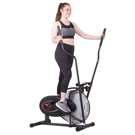 Body Rider Fan Elliptical Trainer with Air Resistance System, Black Red ...