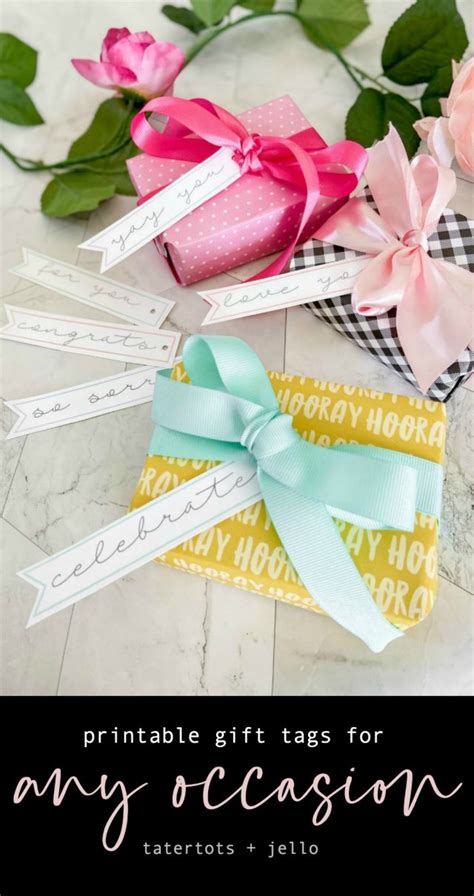 Simple All-Occasion Printable Gift Tags Easy Gift-Giving!