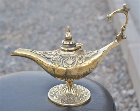 Aladdin Genie Lamp Aladdin's Magical Lamp 12 Brass | Etsy Canada