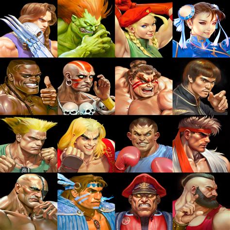 Street Fighter II All Characters Digital Print - Etsy