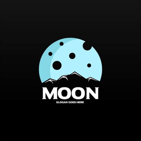 Premium Vector | Moon logo