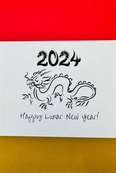 Foil Art Lunar New Year Dragon Craft - 2024