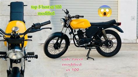 Bajaj ct 100 modified into Triumph cafe racer 👀 || bajaj ct 100 old modal customize || 🏍️ ct 100 ...