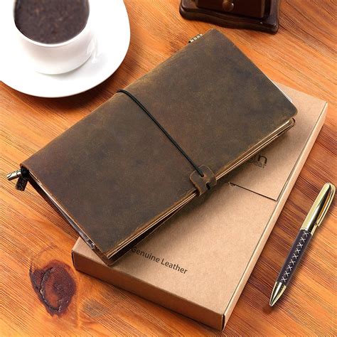 Refillable Leather Journal Refillable Travelers Notebook AMAZING BUNDLE Vintage Antique G ...