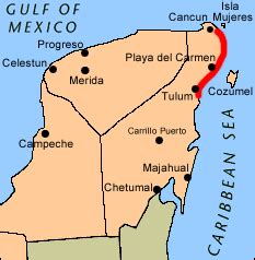 Mayan Riviera Map - Travel Yucatan