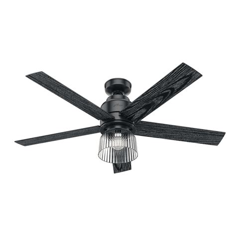 Hunter 52 inch Grove Park Matte Black Ceiling Fan with LED Light Kit ...