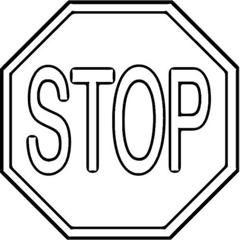 Stop Sign Color In - ClipArt Best