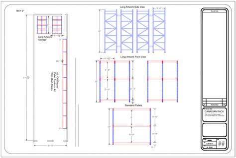 Warehouse Pallet Rack Layout Design