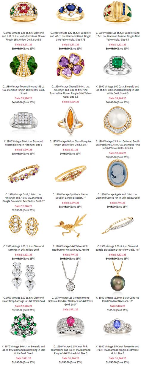 VINTAGE JEWELRY AT ROSS SIMONS – Jewelry Secrets