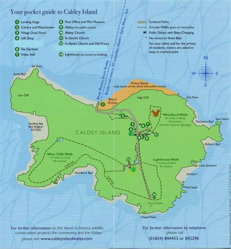 caldey-island-Map — Caldey Island